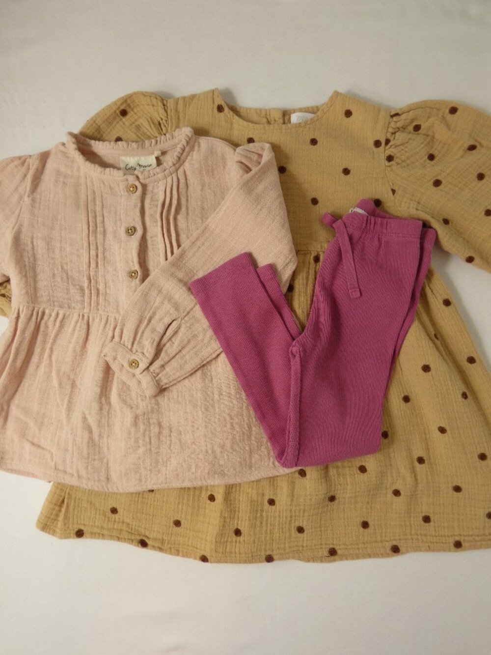 ZARA & City Mouse Dress, Blouse, & Legging Bundle, Size 3-4 Years